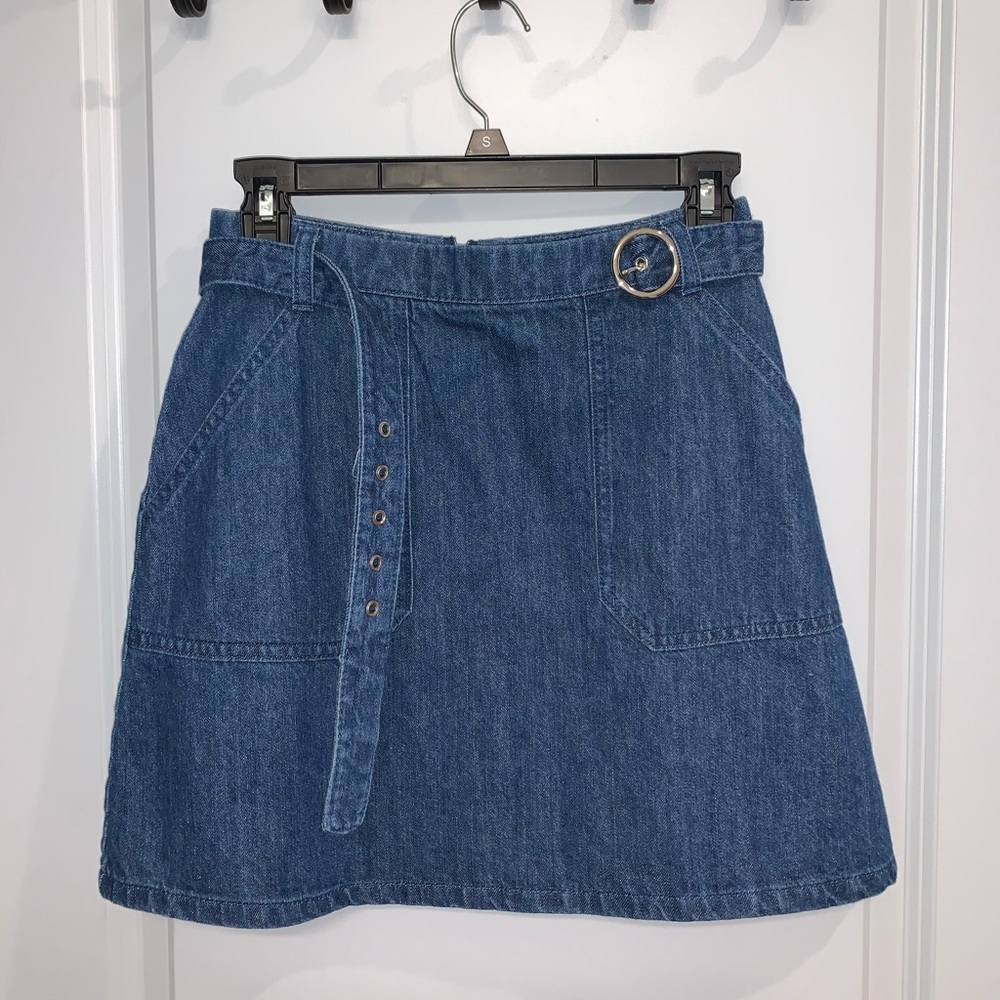Blue Jean skirt with belt